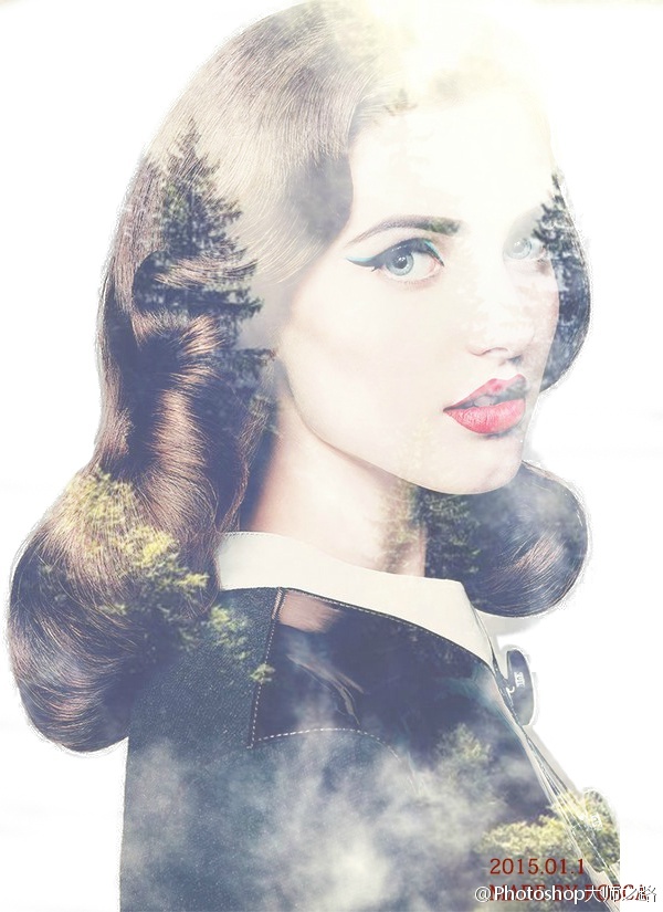 PS制作双重曝光缩略图