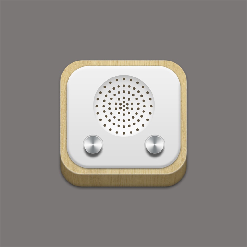 PS绘制一个雅致洁白的音箱图标缩略图