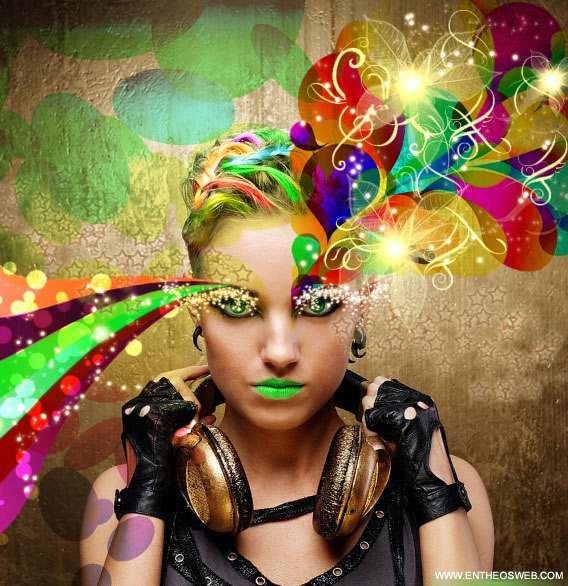 用PS调制超酷的潮流彩妆非主流人物缩略图