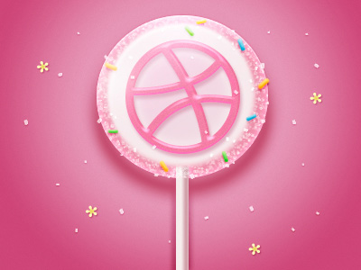 PS绘制可爱的粉色棒棒糖缩略图