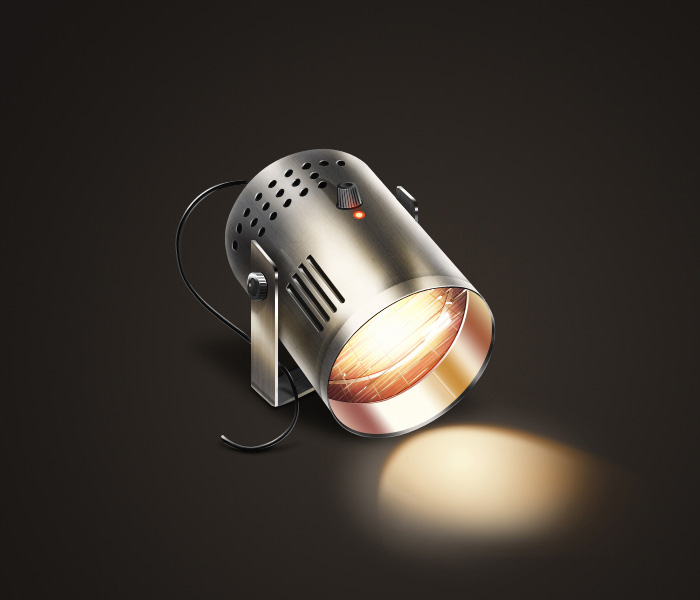 用PS十步制作一盏写实舞台灯缩略图