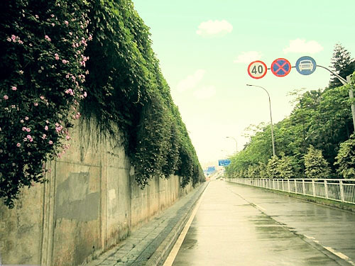 PS将公路调出青绿的非主流色调缩略图