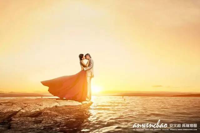 PS打造华丽大气的夕阳下的海景情侣甜蜜片缩略图