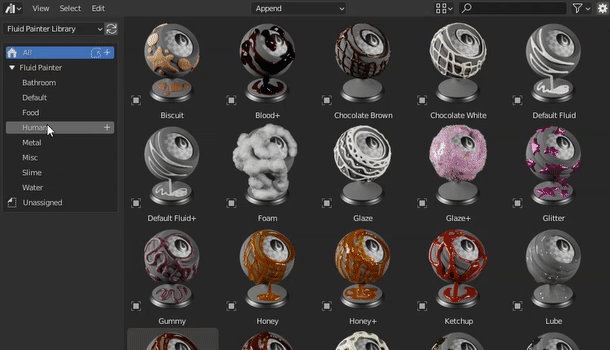 Blender流体笔刷插件 Fluid Painter v1.3.20插图2 Blender流体笔刷插件 Fluid Painter v1.3.20