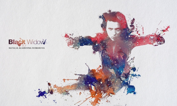 PS打造水彩泼墨风格的人像画缩略图