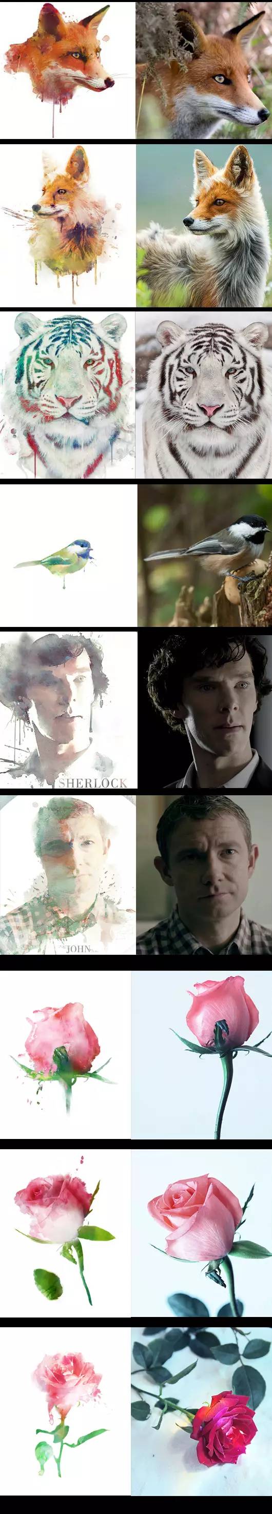 炒鸡棒！PS将照片转水彩效果缩略图