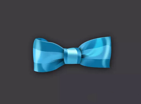 PS快速制作一个漂亮的蓝色蝴蝶结缩略图