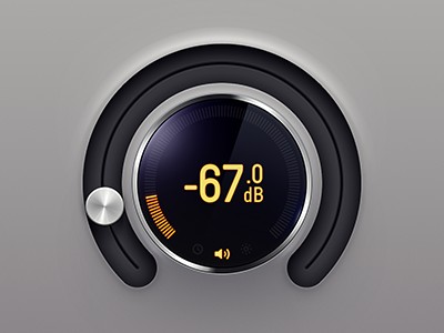 PS绘制一个分贝检测仪ICON缩略图
