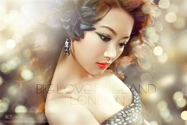 PS给室内美女照片增添梦幻光斑背景效果缩略图