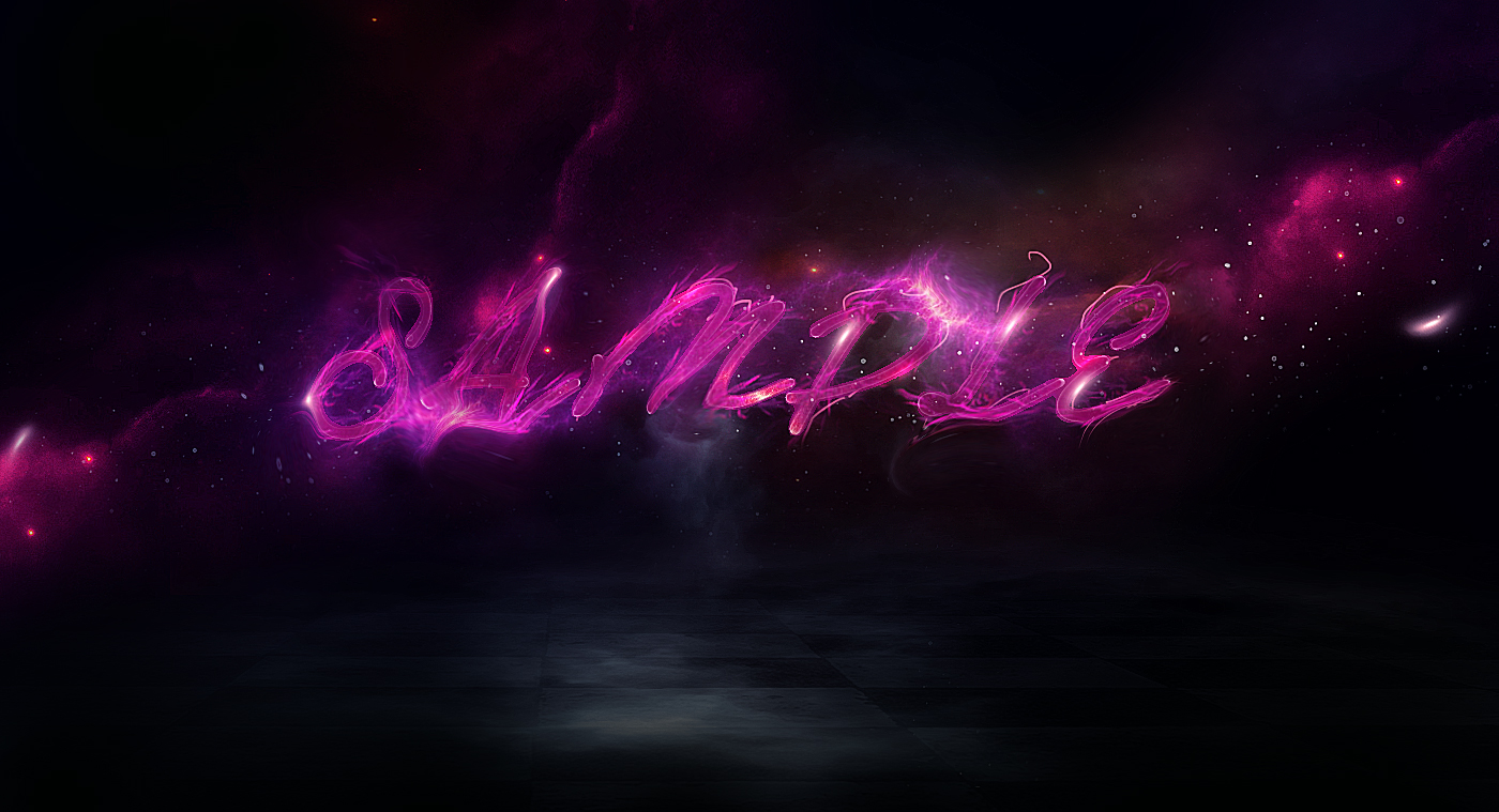 PS创建酷炫大气的星空字效缩略图