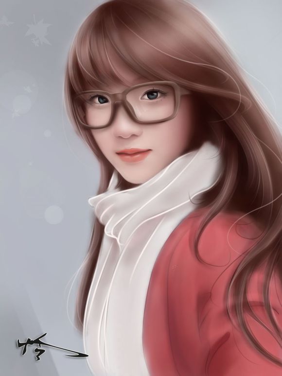 用PS结合sai鼠绘小清新乖乖女缩略图