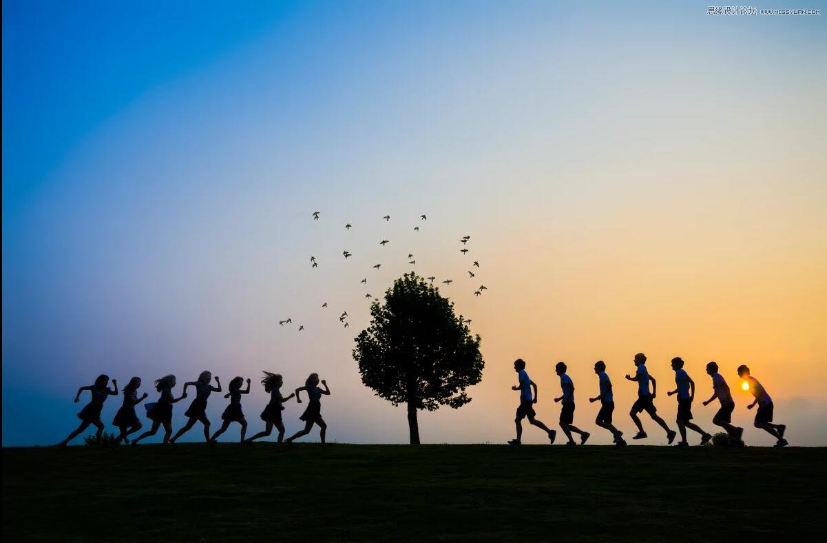 PS合成多重剪影人像的简单实用方法缩略图