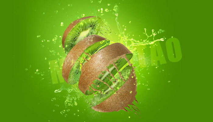 PS合成猕猴桃被切开的动感瞬间缩略图