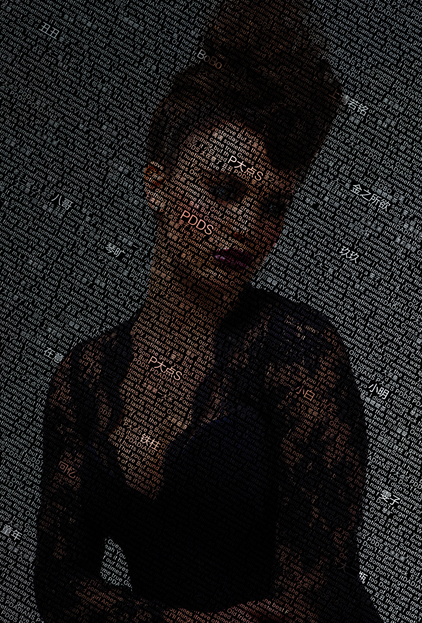 PS快速打造个性化的文字人物艺术图像缩略图