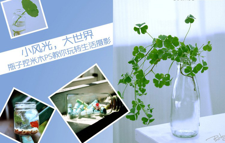PS教你搞定瓶子静物日系风格效果缩略图