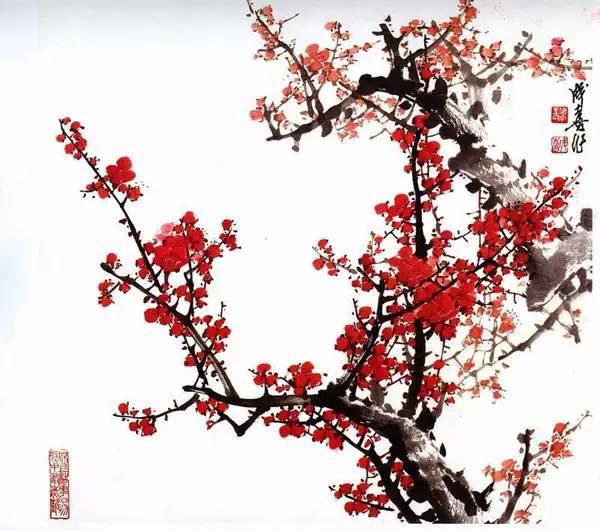 PS通道抠图快速抠出书画作品中的梅缩略图