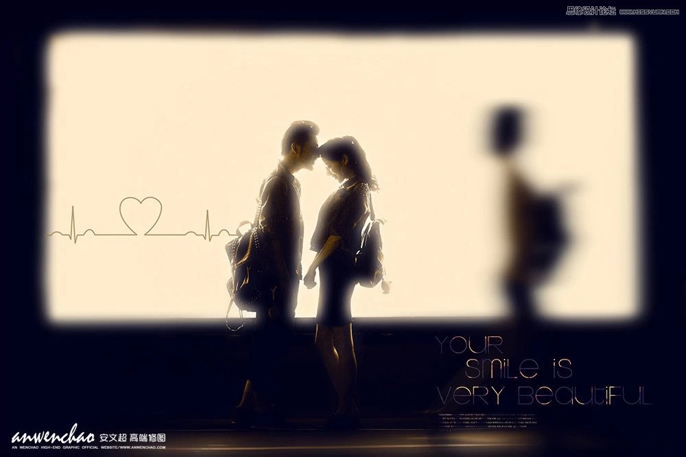 PS调出唯美夜景情侣照片艺术效果缩略图