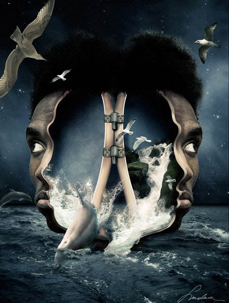 PS合成惊悚的人像海岛缩略图