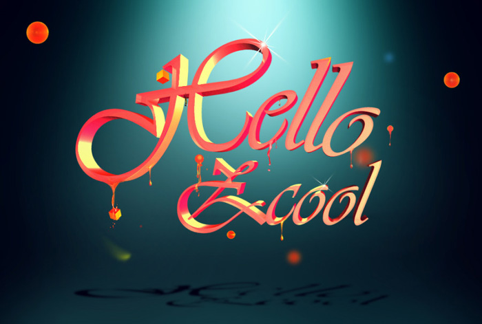 PS制作流体效果3D立体字的思路详解缩略图