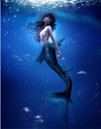 PS制作美美哒的水下场景缩略图