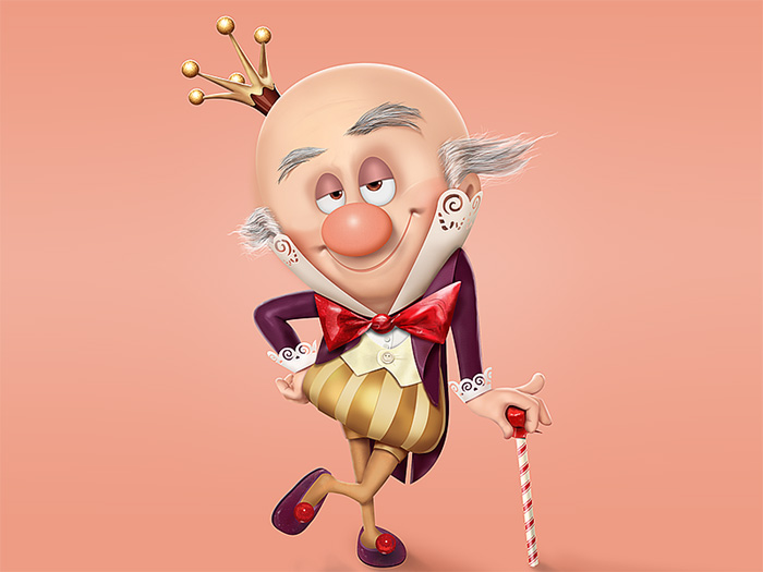 PS鼠绘动画电影里糖果国王的思路及技巧缩略图