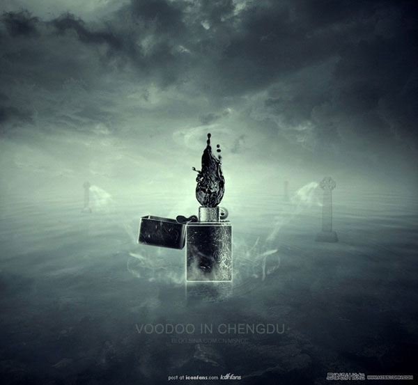 PS合成一只有魔力的打火机缩略图