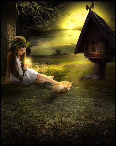 PS合成月光下玩耍的女孩思路解析缩略图