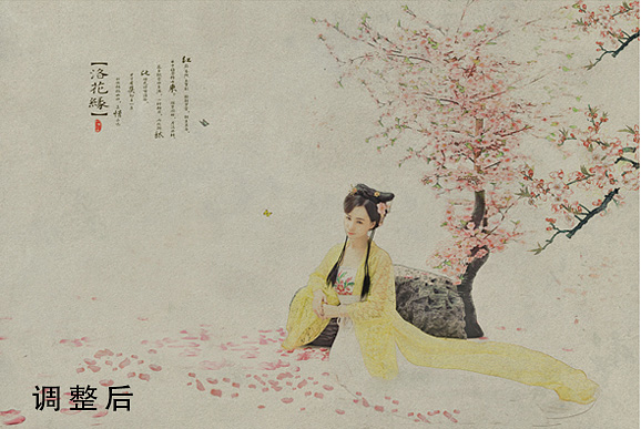 PS滤镜及图层叠加打造古典仿工笔人物图缩略图