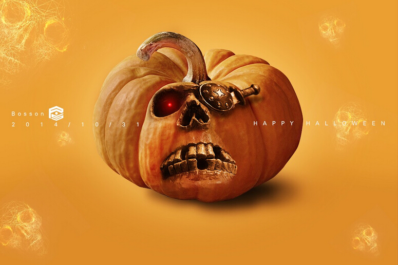 PS合成一个万圣节风格的南瓜海盗头缩略图