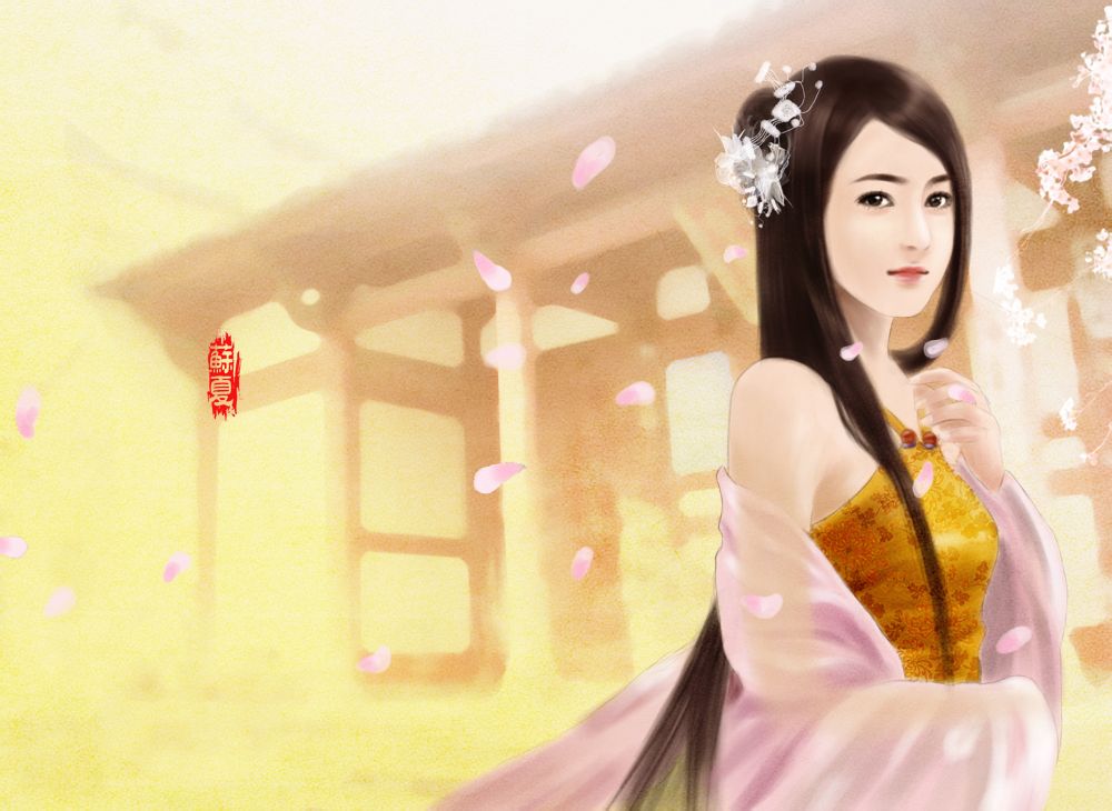 PS教你绘制古装美女插画缩略图