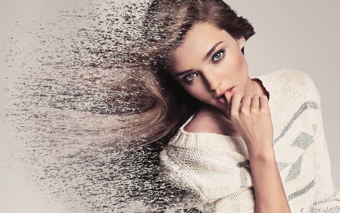 PS制作性感美女风化喷溅效果缩略图