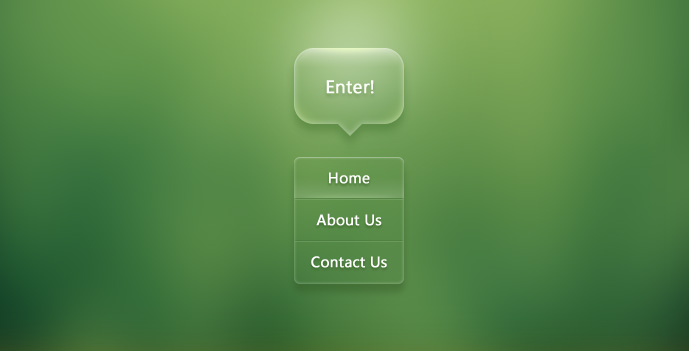 PS制作清新透明的导航按钮缩略图