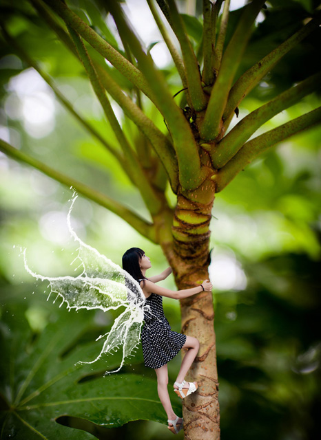 PS简单合成一个微小人像缩略图