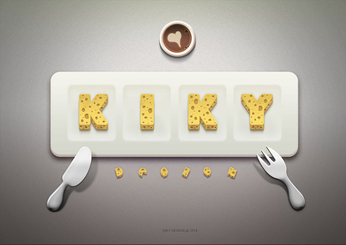 PS制作可爱的奶酪字体缩略图