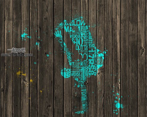 PS用木版设计创意的文字人物图像教程缩略图