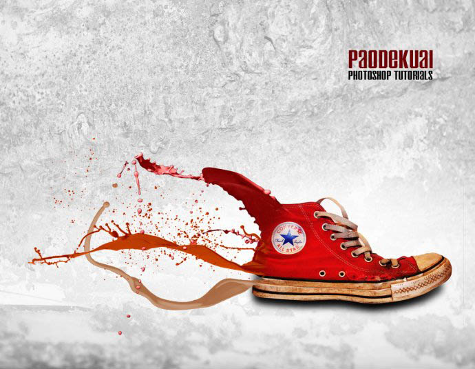 PS打造喷溅效果的运动鞋缩略图