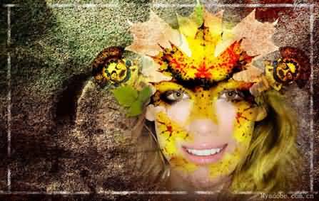 PS合成实例：打造一张秋之女神效果图缩略图