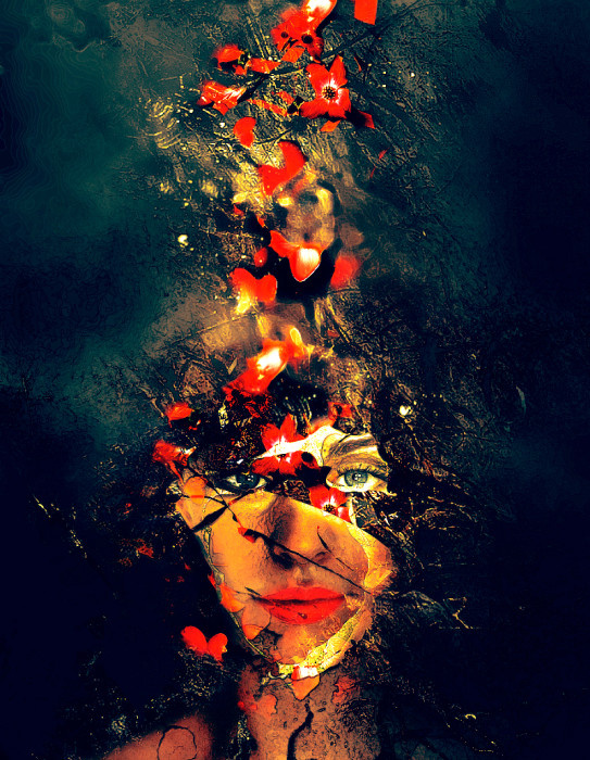 PS合成实例：制作一张精美的鲜花人像海报缩略图