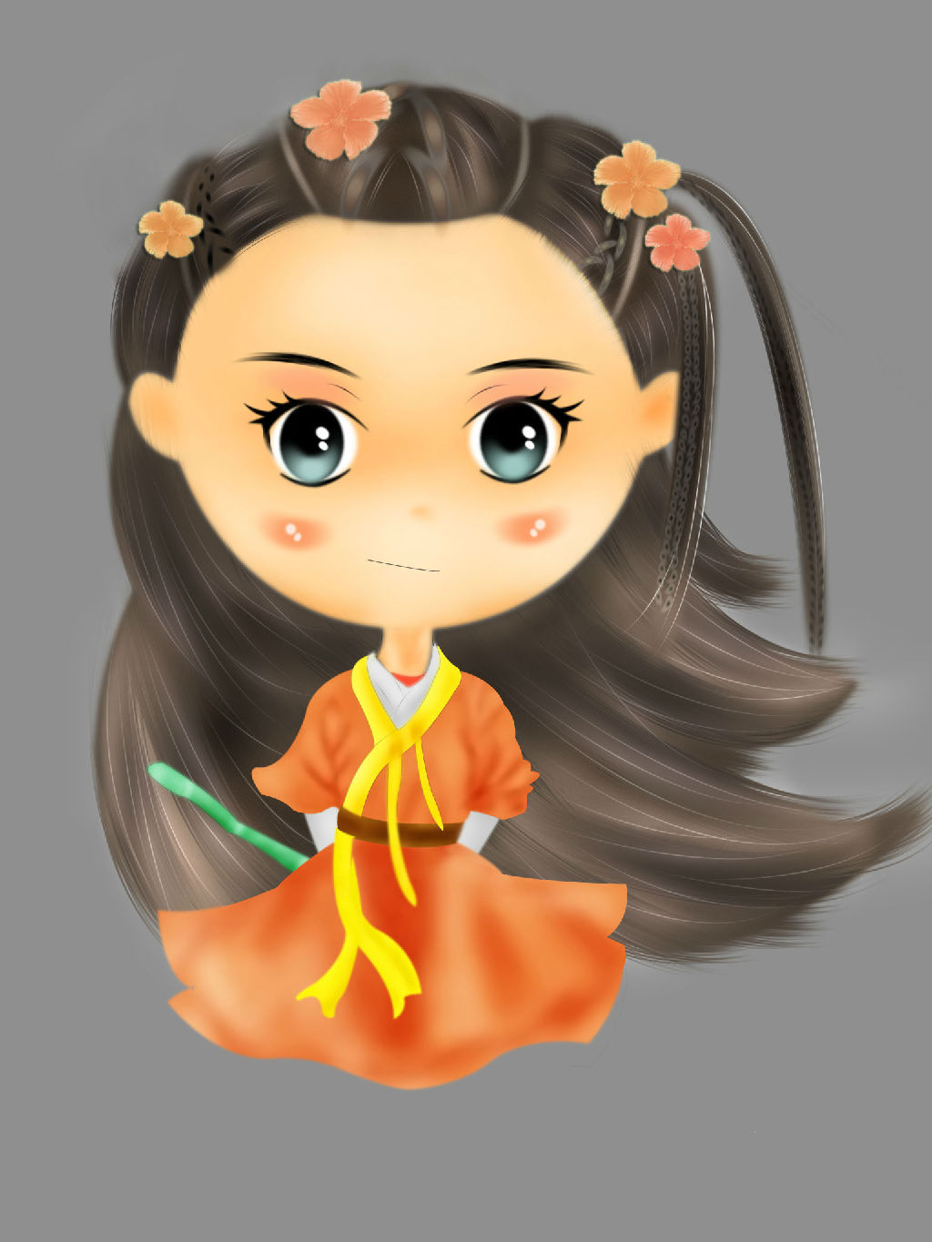 PS简单几步将人物转成Q版卡通图缩略图